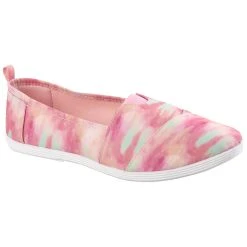 Best Pirce 🛒 Ashley-Blue 👩 Womens Ashley Blue Center Gore Tie Dye Slip-on Flats - Pastel 🔥