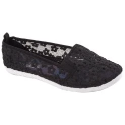 Budget ⌛ Ashley-Blue 👩 Womens Ashley Blue Embroidered Floral Twin Gore Flats 🌟