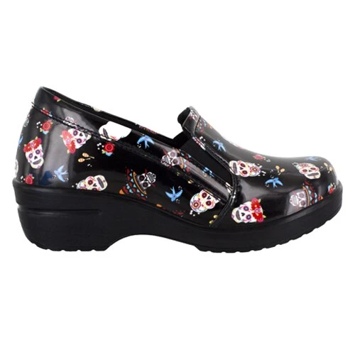 Cheapest π Easy-Works-by-Easy-Street π© Womens Easy Works By Easy Street Leeza Skulls Patent Work Clogs π 4 Cheapest π Easy-Works-by-Easy-Street π© Womens Easy Works By Easy Street Leeza Skulls Patent Work Clogs π - Image 2