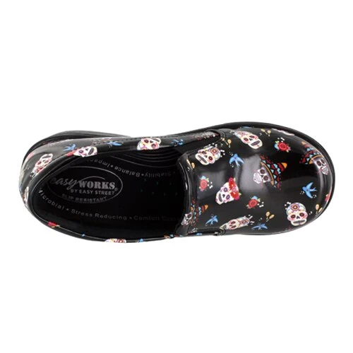 Cheapest π Easy-Works-by-Easy-Street π© Womens Easy Works By Easy Street Leeza Skulls Patent Work Clogs π 7 Cheapest π Easy-Works-by-Easy-Street π© Womens Easy Works By Easy Street Leeza Skulls Patent Work Clogs π - Image 5