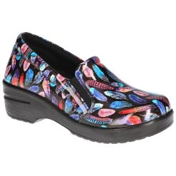 Budget 👍 Easy-Works-by-Easy-Street 👩 Womens Easy Works By Easy Street Leeza Feather Patent Work Clogs 😍